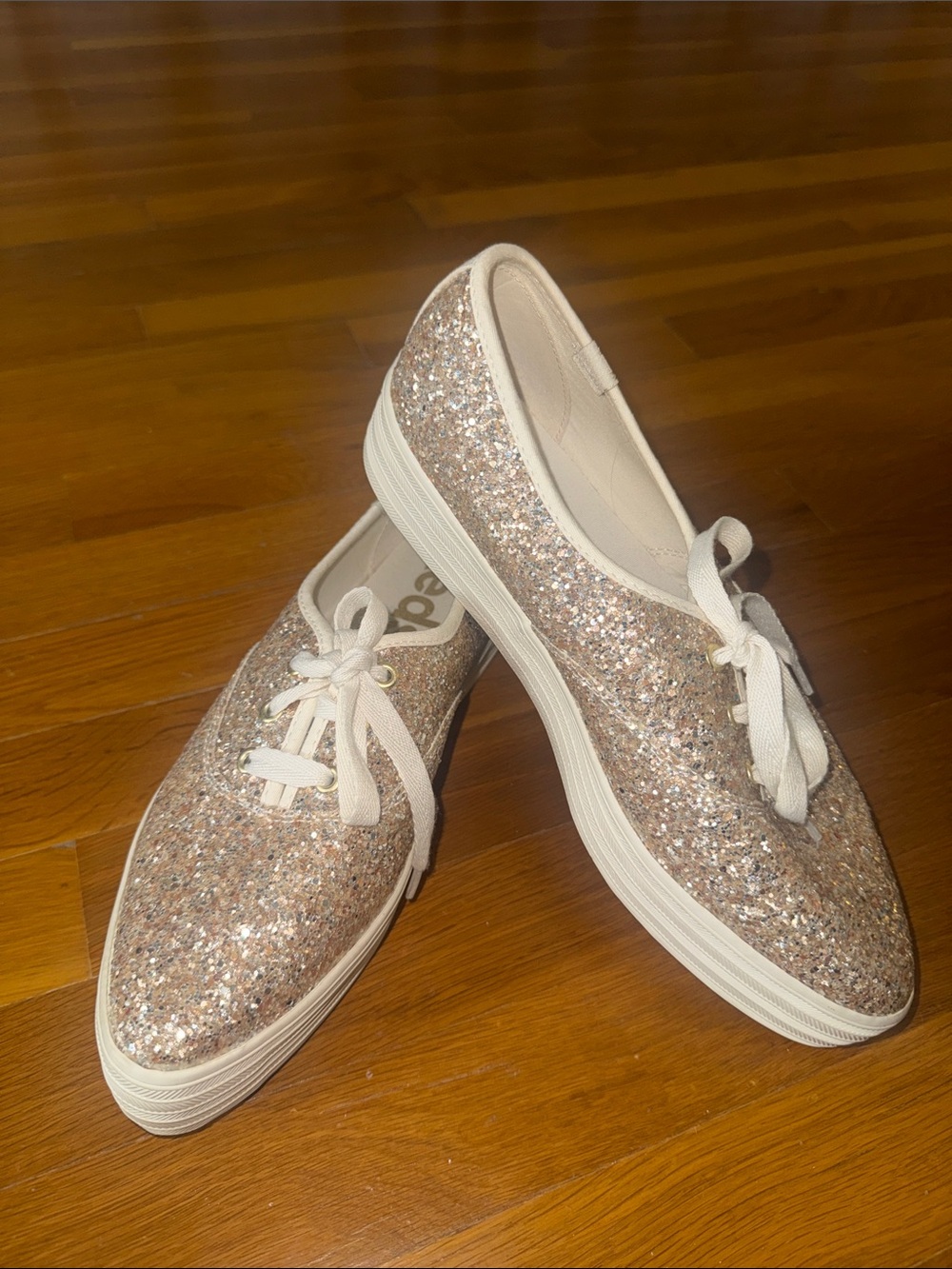 Keds Glitter Platform Lace-Up Sneakers